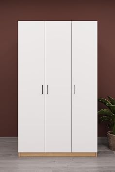 ASRA TREND L ks 3 Kapakl  Gard rop%100 MDF Ask l   ok Ama l  D zenleyici Elbise Dolab  120x208 cm G-01