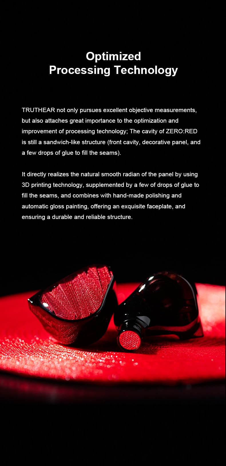 TRUTHEAR X Crinacle Zero : Écouteurs Intra-Auriculaires Double Dynamique Rouge