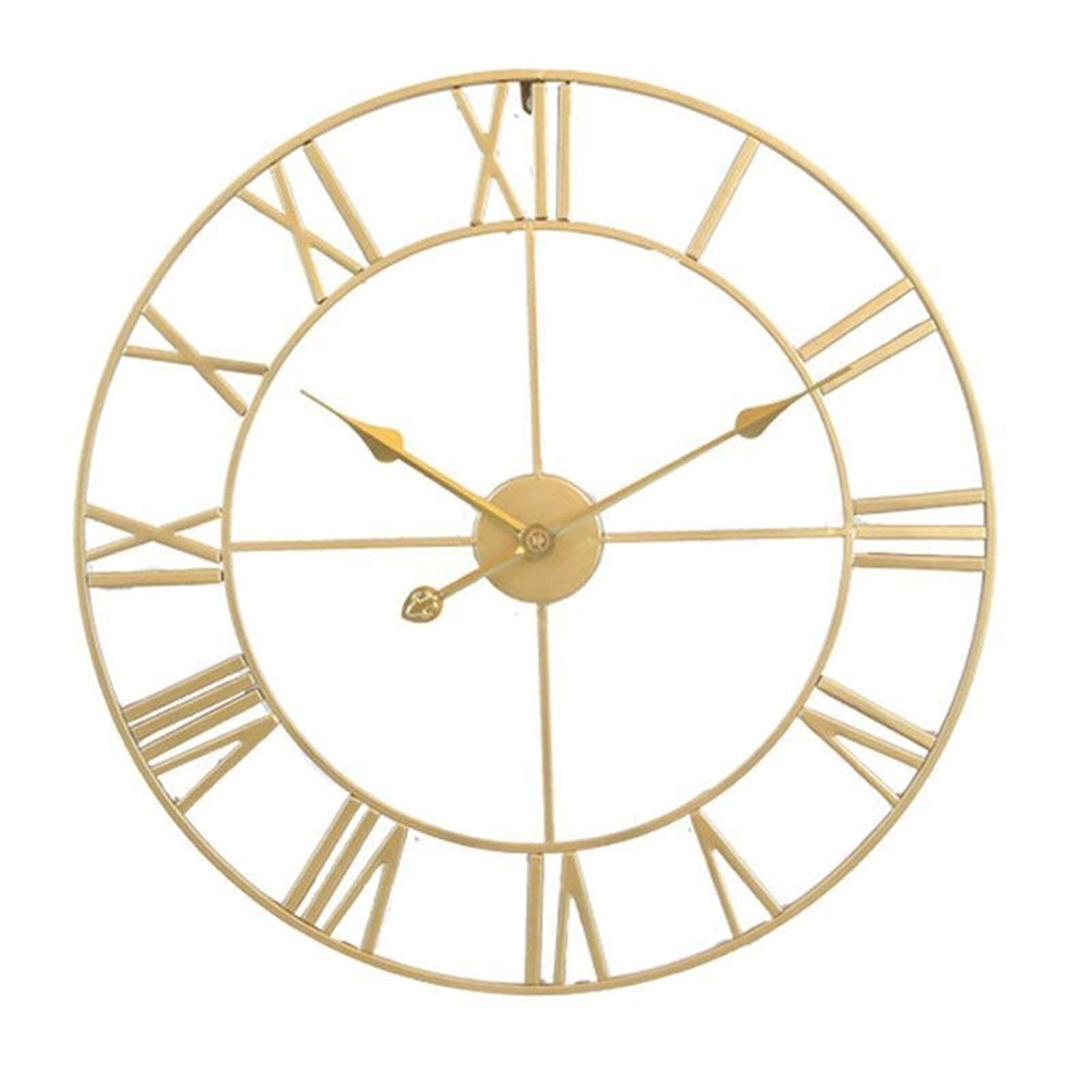 Horloge murale quartz vintage simple et silencieuse pour décoration maison