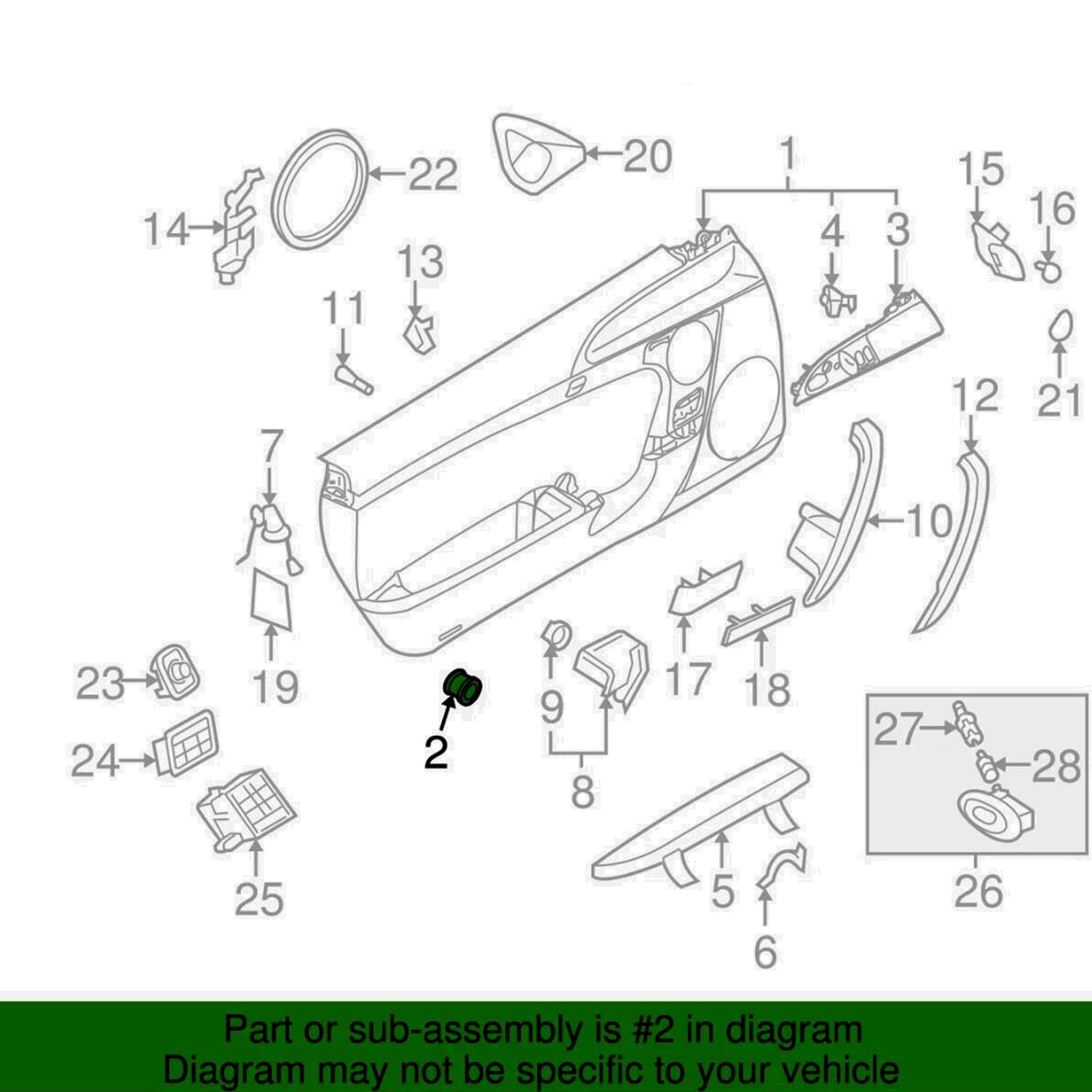 10 Clips De Fixation Pour Garniture De Porte PORSCHE 911 Boxster - LST - Neuf