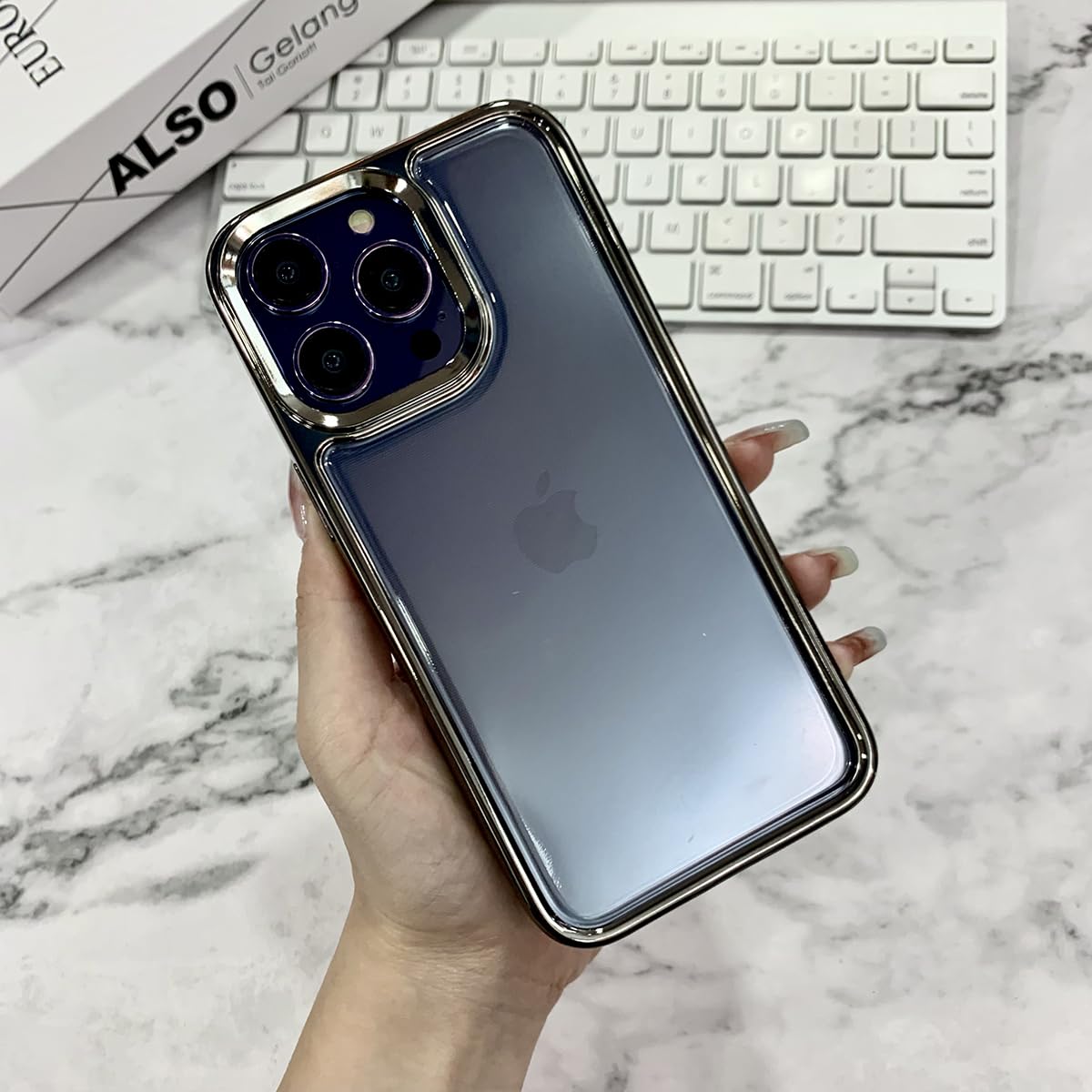 Cover Trasparente DESSEN Per Xiaomi Redmi Note 12 Pro+ Plus 5G - Custodia Morbida TPU, Bordo Rialzato, Colore Lavanda, Anti-ingiallimento