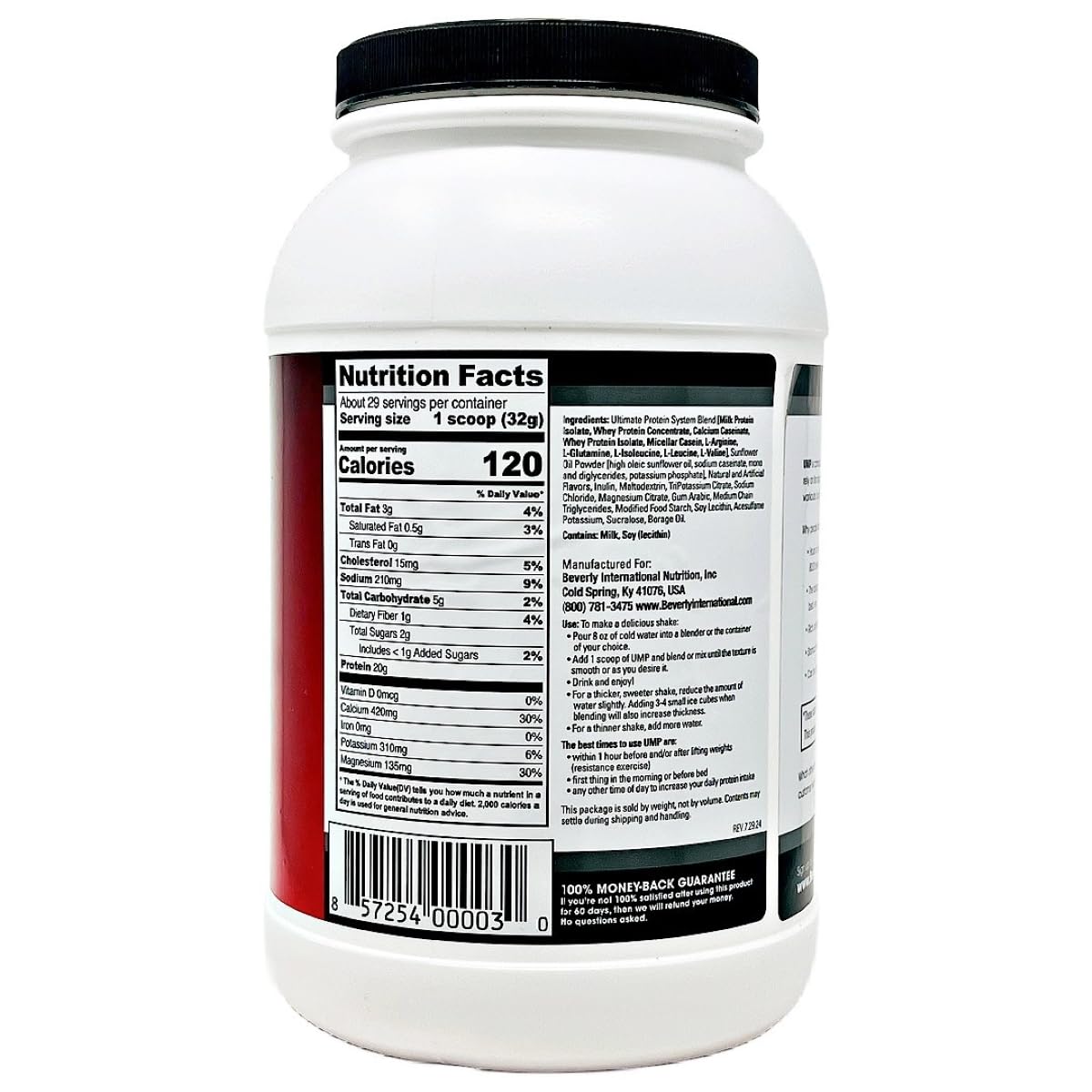 Beverly International UMP Protein Powder, Angel Food Cake, 32.8 oz — Amazon image 2