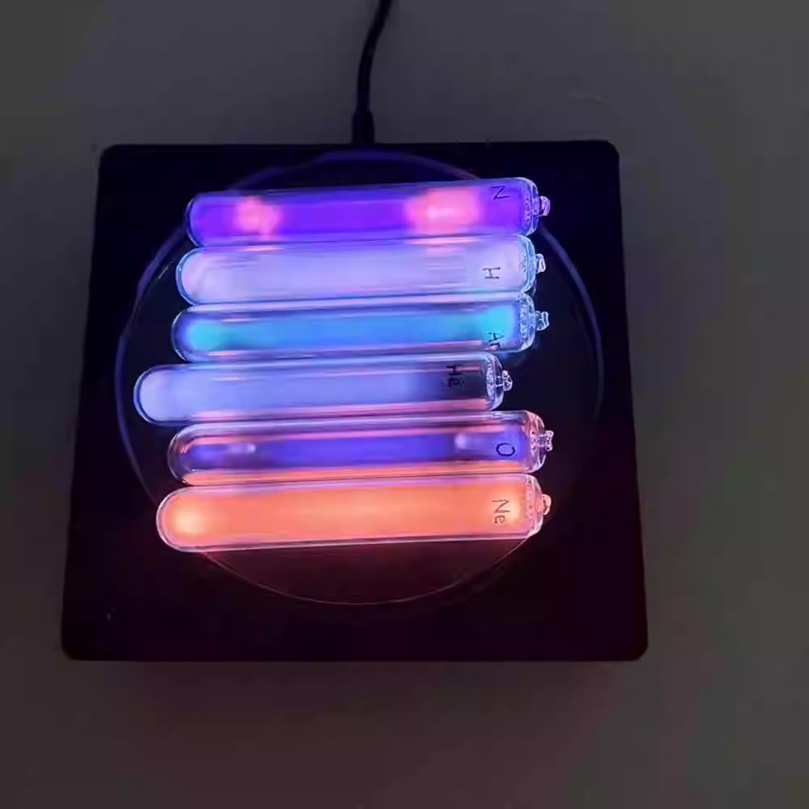 Lámpara De Plasma, 5 Unidades, Tubo Emisor De Luz De Gas Inerte E Iniciador De Plasma, Iluminación Científica Y Educativa, para Decoraciones, Fiestas