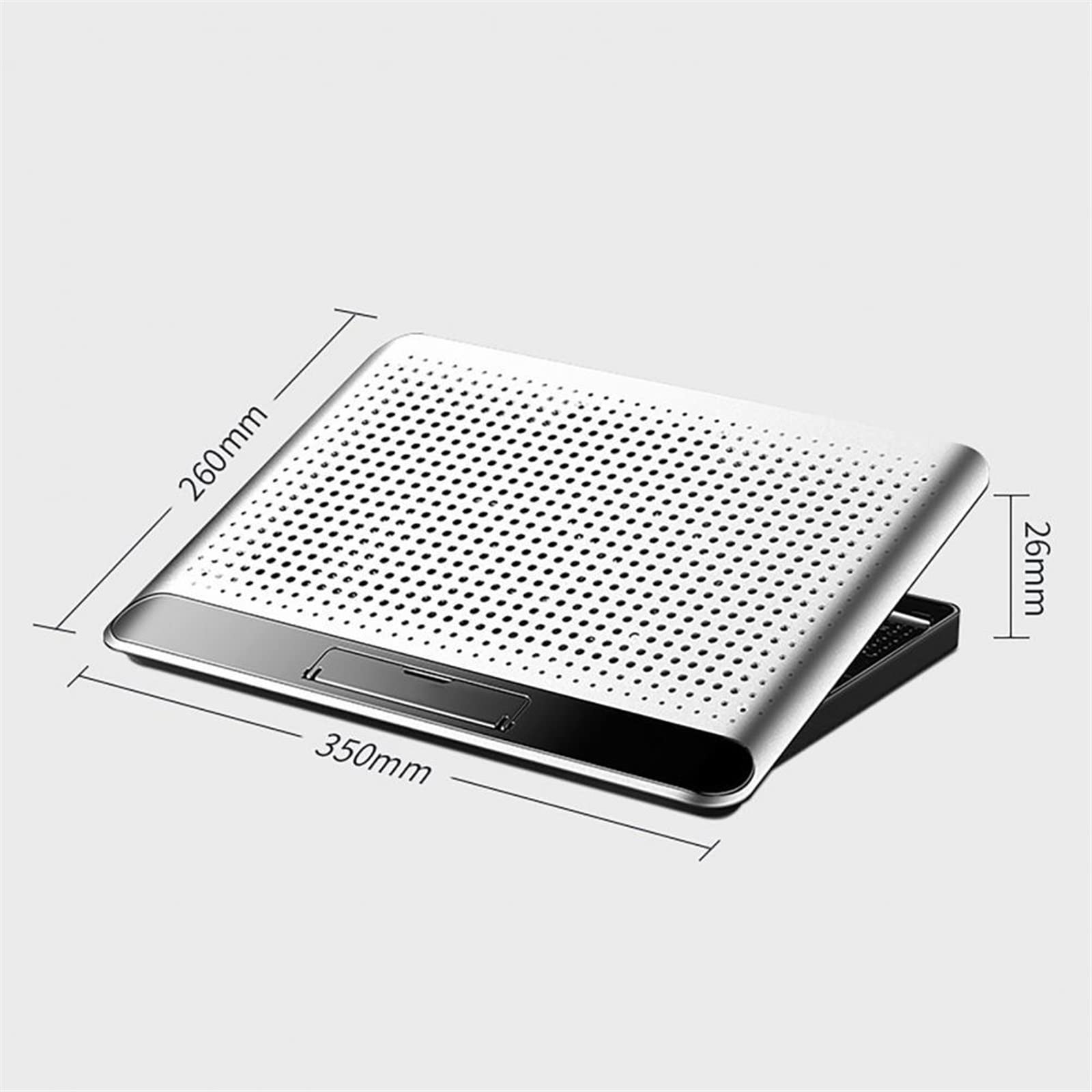 Tappetino di raffreddamento per laptop, supporto per laptop con ventola silenziosa, staffa di raffreddamento ad aria, refrigerazione a semiconduttore per una dissipazione del calore efficiente