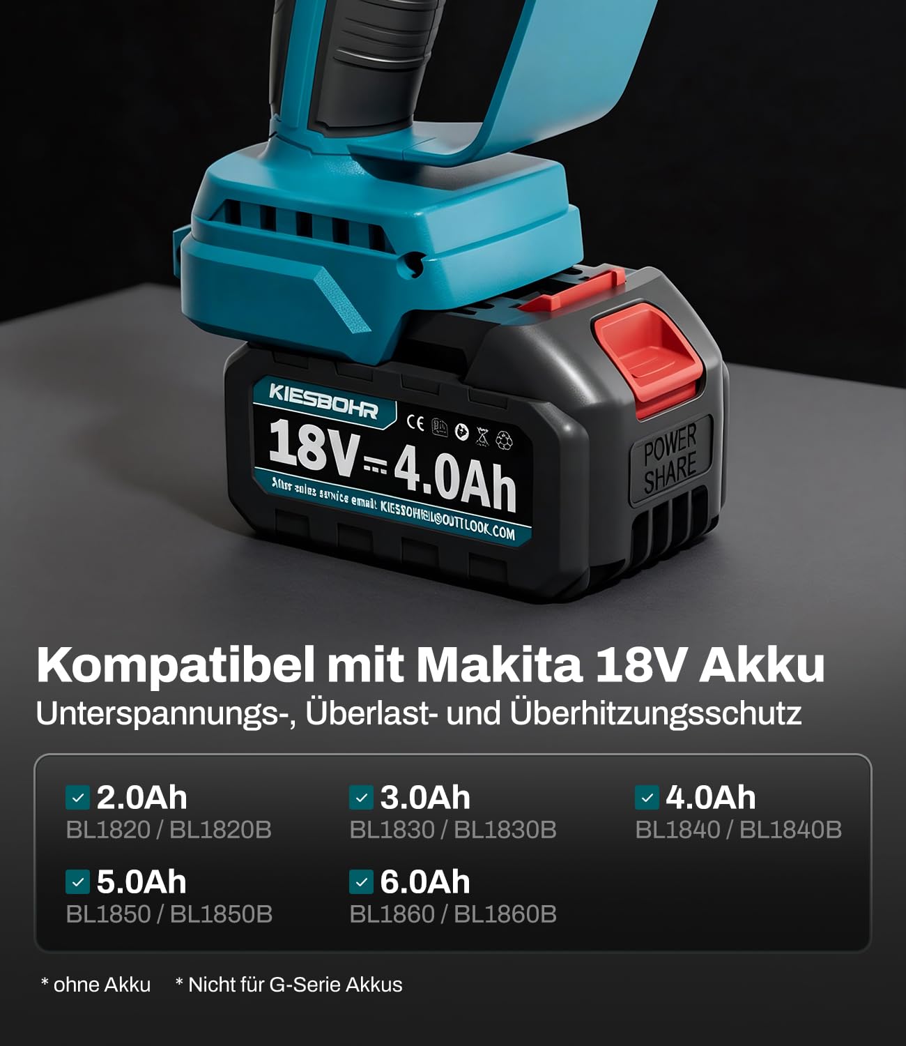 CS001 Mini tronçonneuse sans balais sans fil compatible Makita 18