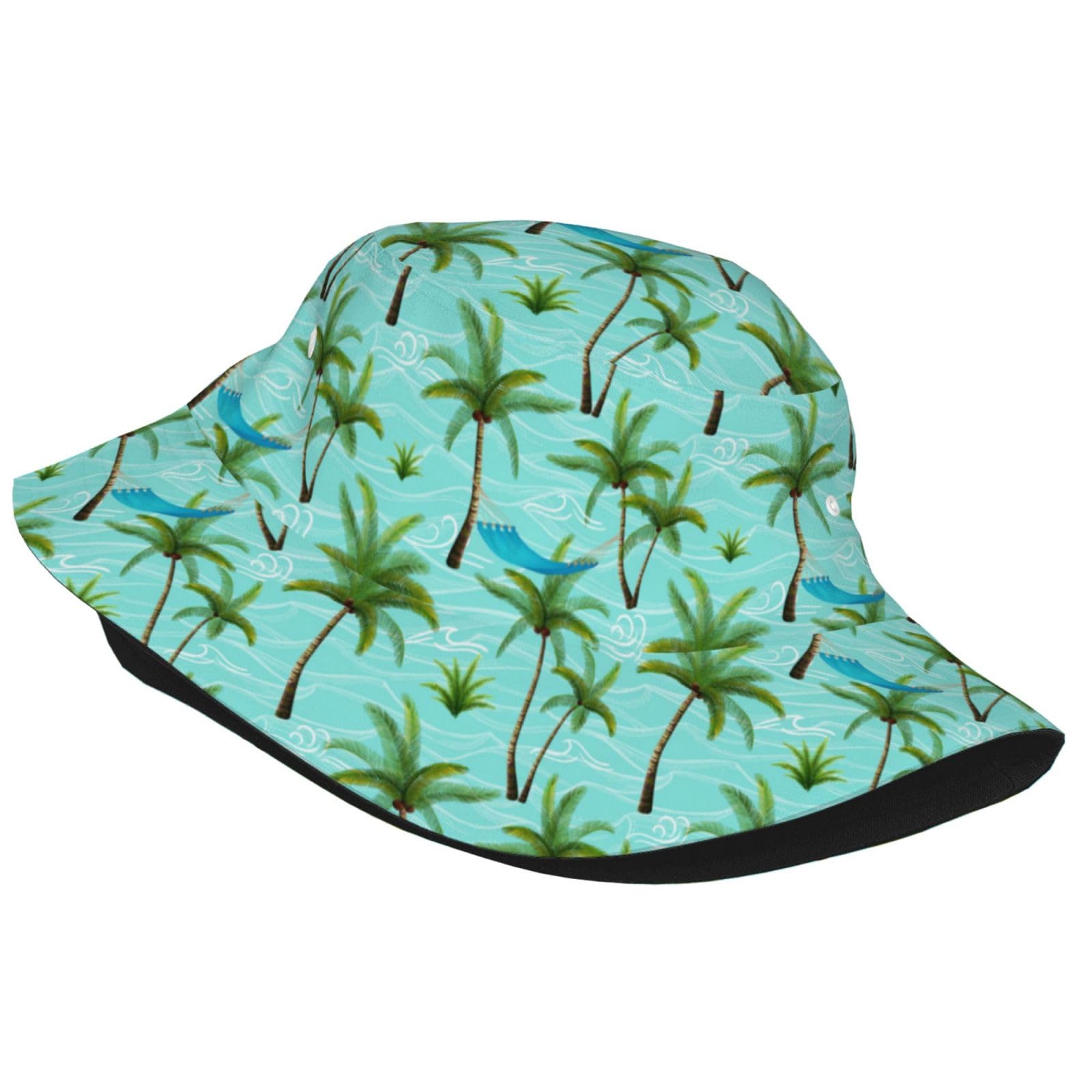 YFBXHSN Summer Bucket Hat Hawaiian Bucket Hat Fashion Beach Cap for Men Women Outdoor Fisherman for Beach Travel Headwear