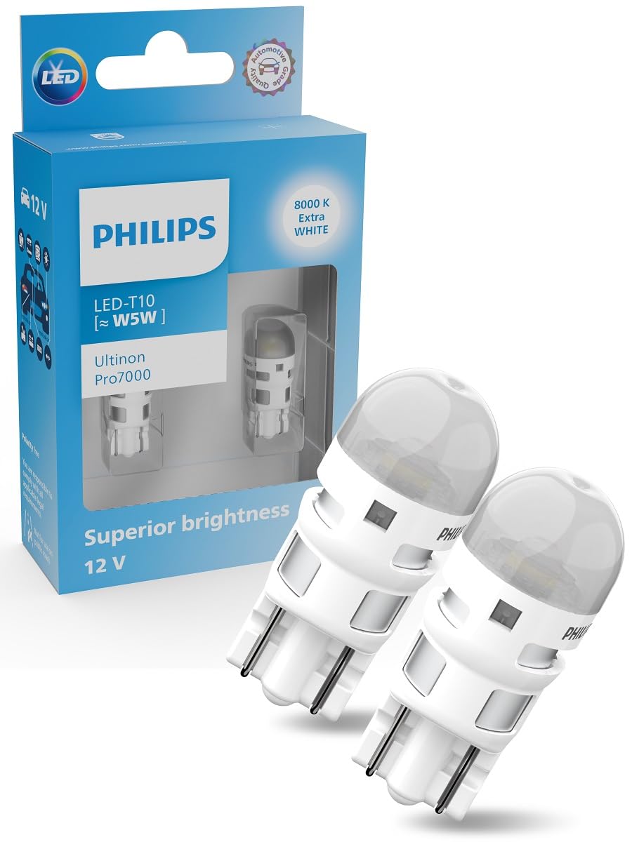Philips Ultinon Pro7000 LED T10 car signaling bulb (W5W), 8.000K cool blue, 12V