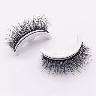 Miss Actually Eye Lash, Lash Buddy Self-Adhesive Eyelashes, Banrlopu Reusable Self Adhesive Eyelashes, No Glue Eyelashes Self-Adhesive, Self Adhesive Eyelashes, for Natural Look (Thick 1,1Pair)