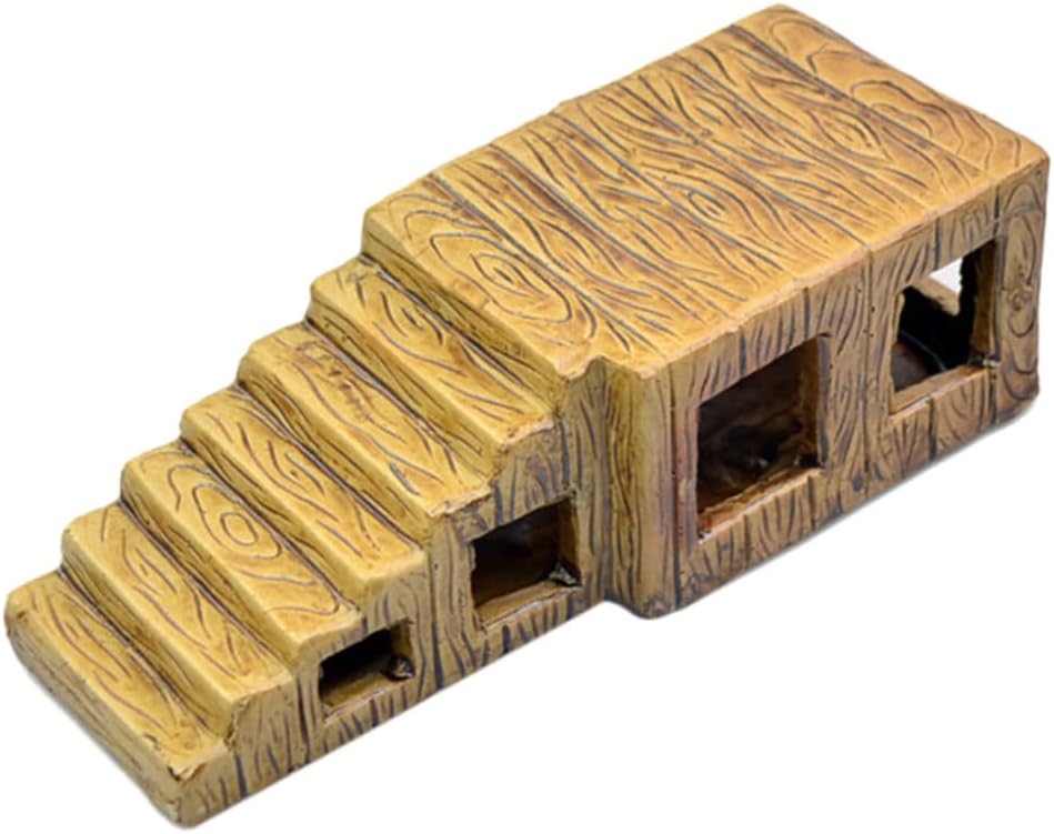 BESPORTBLE Ceramic Turtle Basking Platform Turtle Climbing Stand for Aquariums and Ladder to Easy to Clean and Maintain