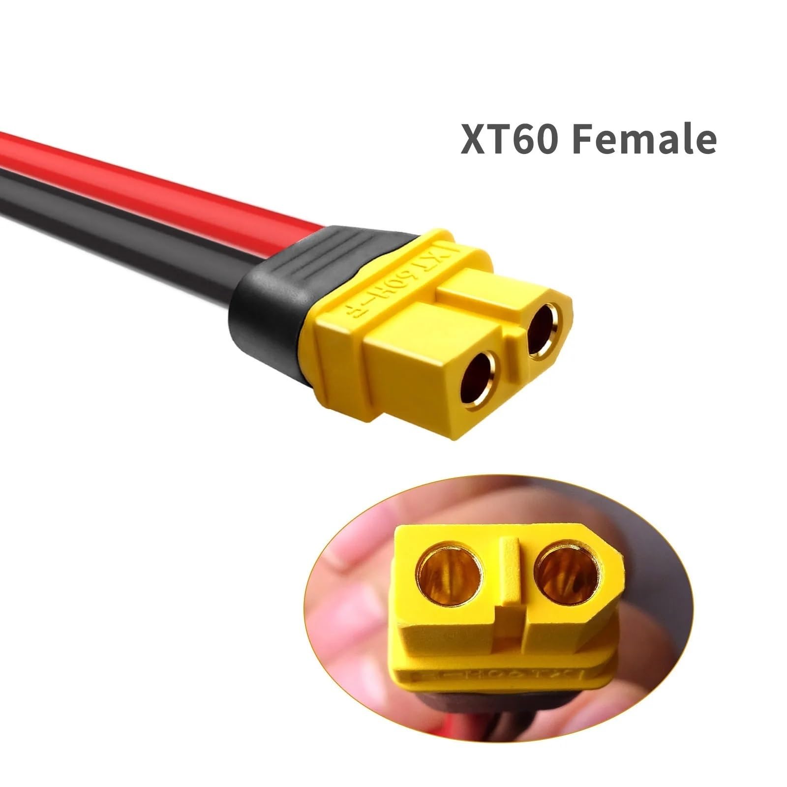 T10075 XT60 adapter do złącza solarnego męskiego żeńskiego przedłużacz do ładowania 12 AWG 3 metry przenośny kabel do elektrowni
