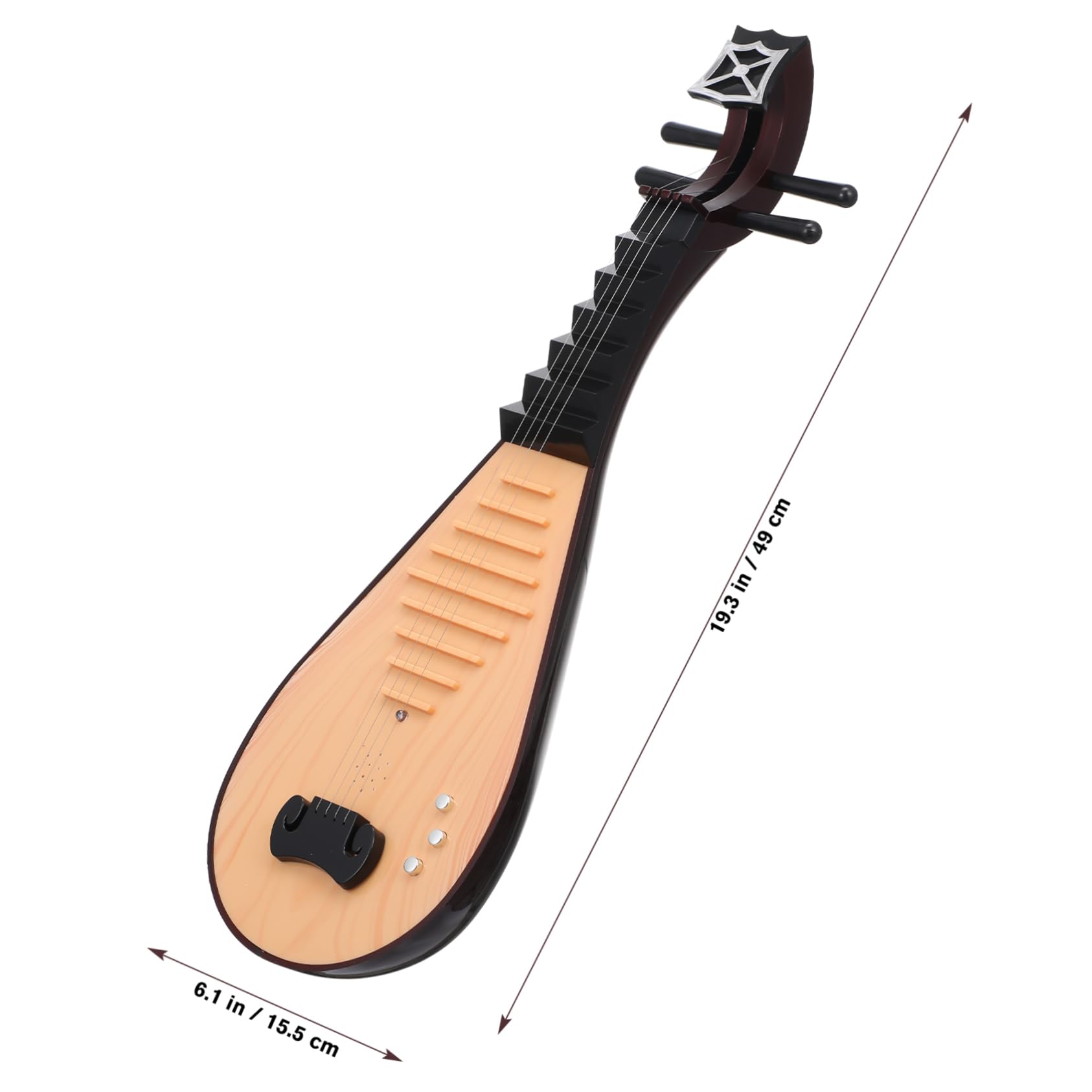 KONTONTY Chinesische Laute Modell - Vintage Instrumenten-Dekoration Für Fotos