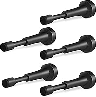 Vista 33 de 2 topes de puerta de resorte para pared, tope de puerta de 4.33 pulgadas para parte inferior de la puerta, tope de puerta de aluminio con punta