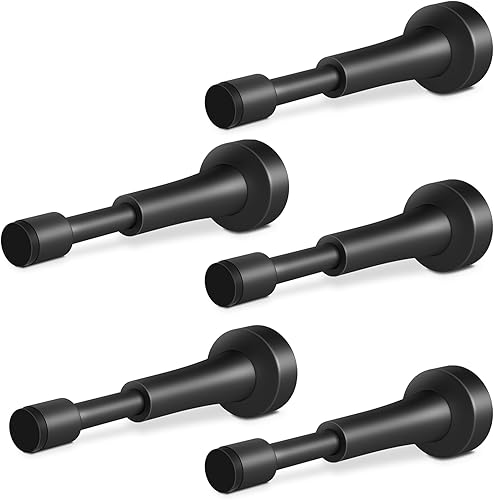 5 topes de puerta de resorte, topes de puerta de aluminio para parte inferior de la puerta, tecnología de absorción de golpes hidráulicos, tapón de