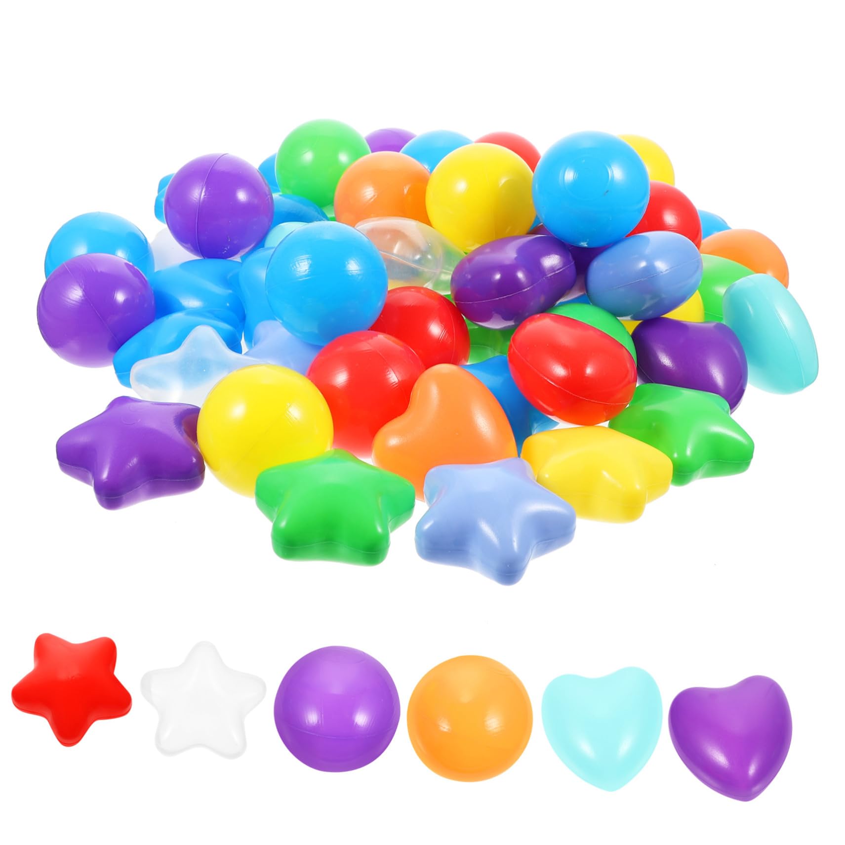 SOIMISS Bolas de Plástico en Forma de Estrella 150 Piezas para Niños