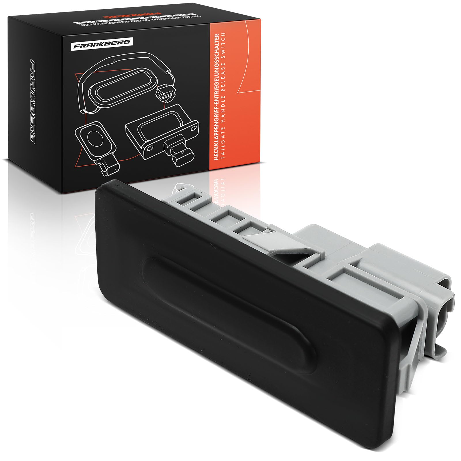 Frankberg Interrupteur de poignée de hayon, verrouillage de porte de hayon | bipolaire; 906069264R; Compatible avec: M.e.g.a.n.e IV Hatchback B9A/M/N, Talisman LP, Scénique IV J9
