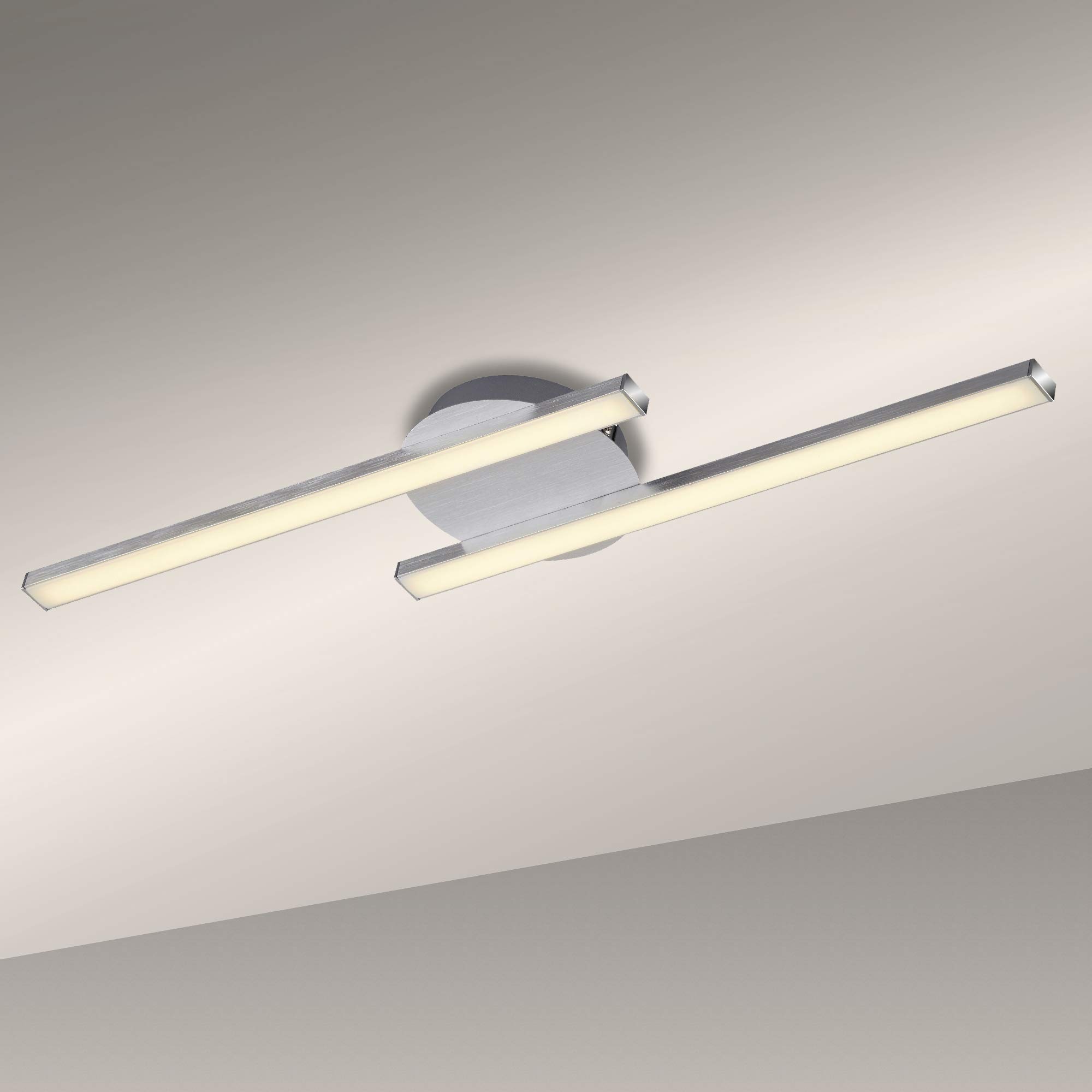 Briloner Leuchten 3164-029 LED Ceiling Light, 2-Bulb Ceiling Light, 700