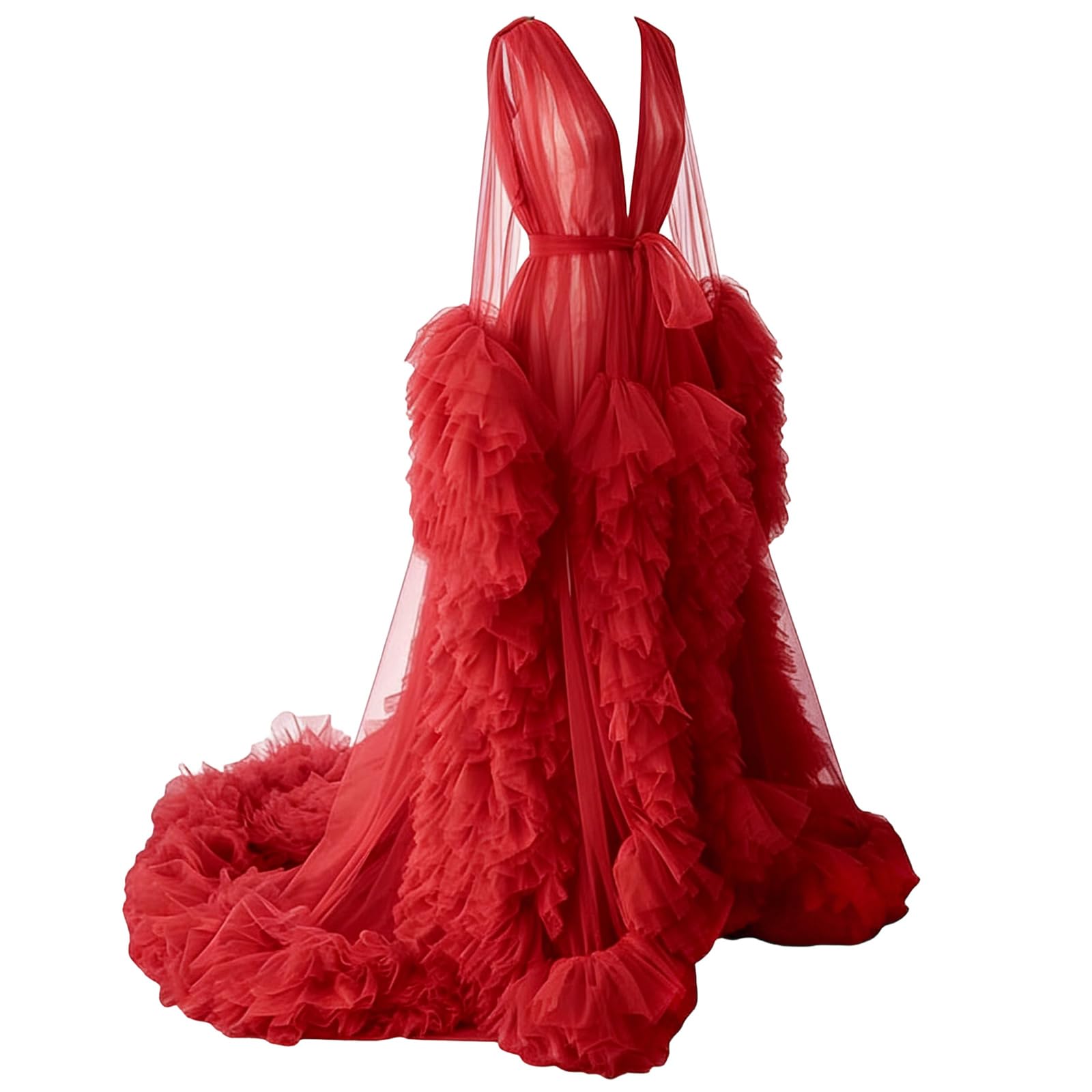 Elegante vestido de maternidad con malla de poliéster transpirable para fotografía de embarazo y eventos especiales. Vestido elegante