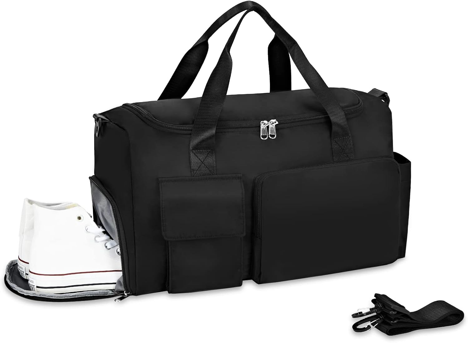 Sports Gym Bag With Shoe Compartment for Women Carry On
