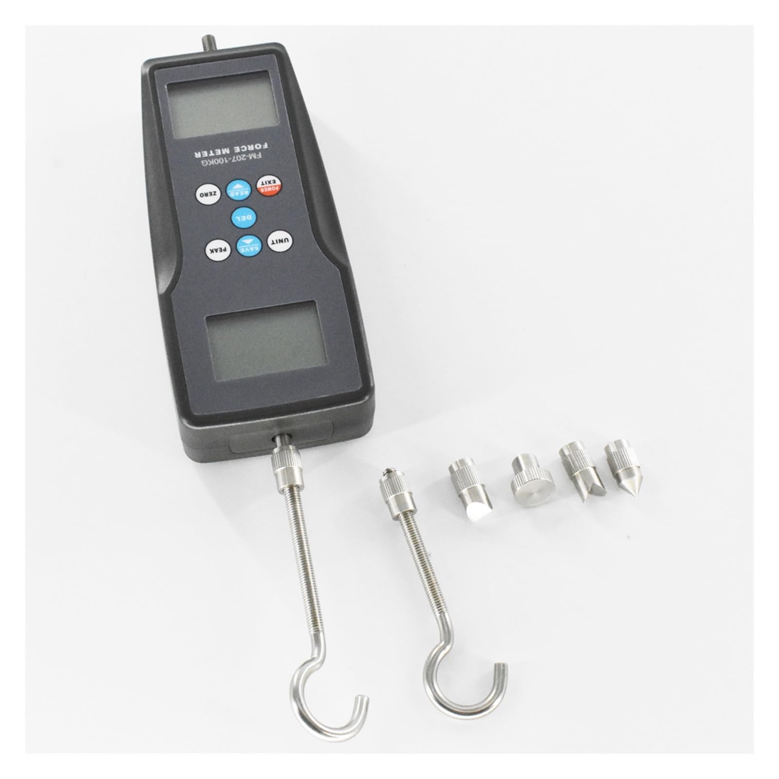 Miernik siły 980N 100kgf 220Lbf Cyfrowy tester siły ciągnięcia i pchania Dynamometr FM-207-100K