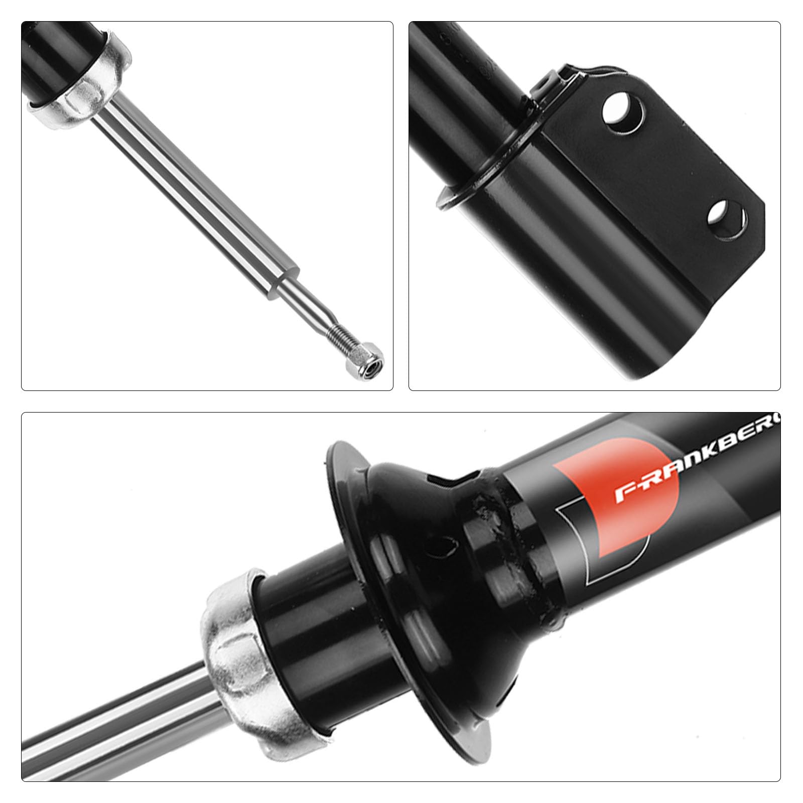 Frankberg 2 amortiguadores delanteros de 500 mm de gas 16242 230055 | Compatible con: M.e.g.a.n.e I Clásico LA0/1, M.e.g.a.n.e Scenic JA0/1, Scénic I MPV FA0 JA0/1, M.e.g.a.n.e I BA0/1