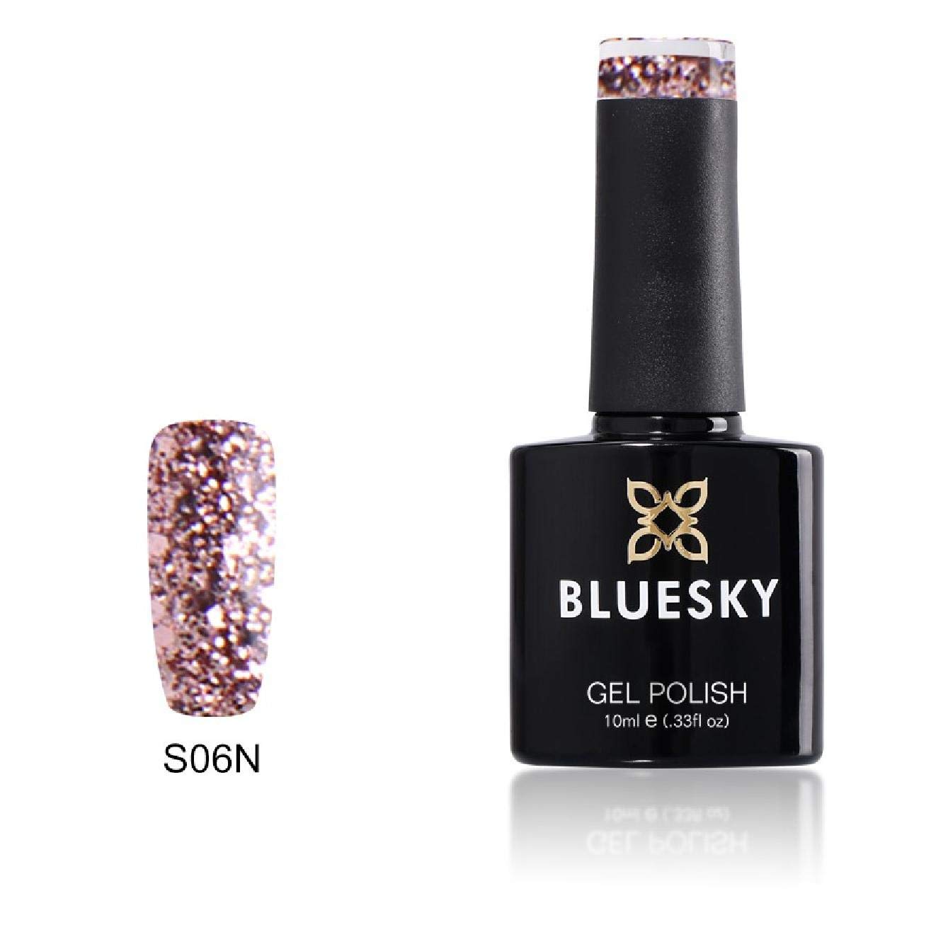 BLUESKY Set di smalti gel, rosa, rosa, nudo, neon e glitter, luccicanti (richiede polimerizzazione sotto lampada UV/LED), 10 ml