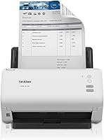 Brother ADS-3100 Desktop Scanner: 40ppm High-Speed, Compact 60-Page ADF for Home Office & Small Business Organization