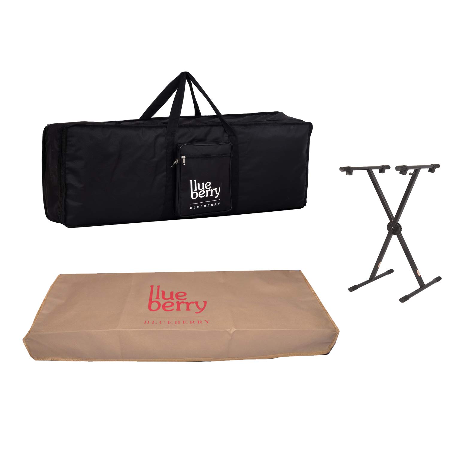Blueberry KB-40 Keyboard Padded Gig Cover bag and,Stand, Dust Cover Compatible With Casio CT-S1FH/CT-S1/CT-S400/CT-S200/LK-S250/CT-S300/CT-S100/CTK-2550/CTK-3500/CT-X700/CT-S195/CTK-1550 Keyboard