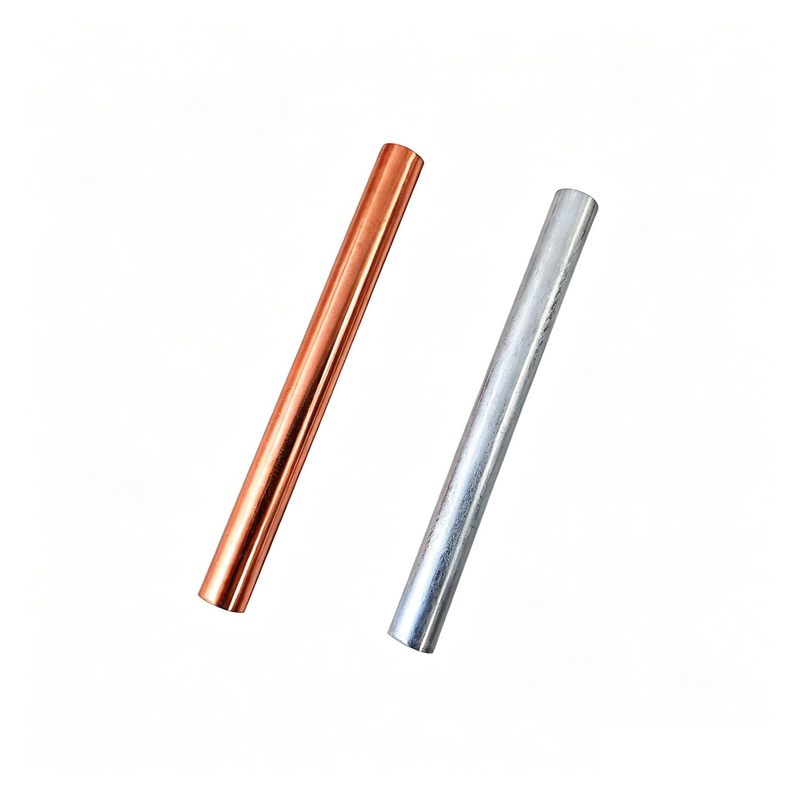 2PCS 99.995% Pure Copper Zinc Rods 3/8"(10mm) Dia 4"(100mm) Length Solid Bar Bare Copper Cu Zinc Metal Rod for School Scientific Hobbies DIY Craft-image-47