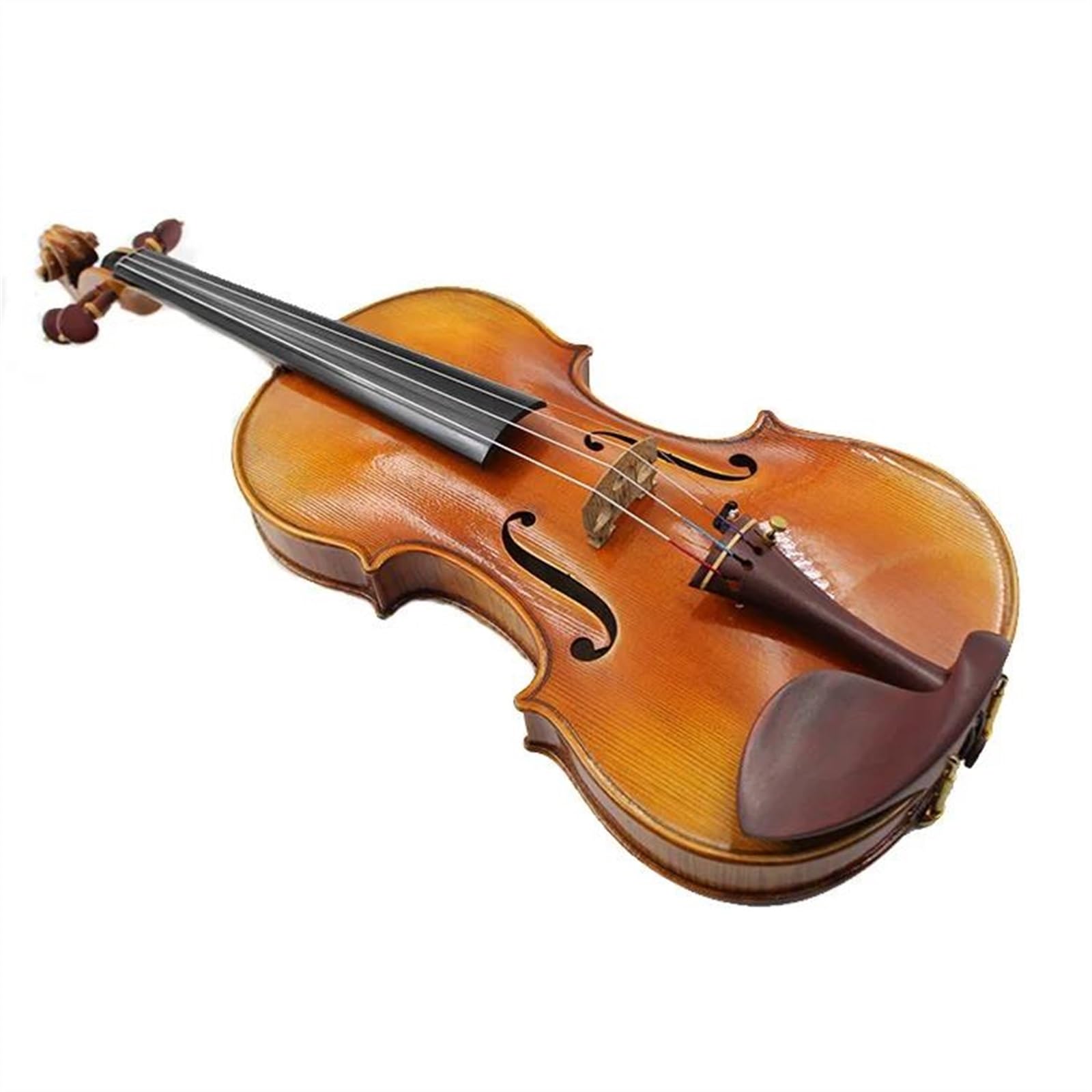 Violine 4/4 Violine Ausgewähltes Massivholz Fichte Schlagfläche Mit Achteckigem Bogen Quadratischem Etui