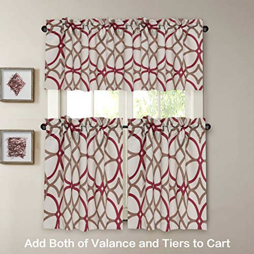 image for H.VERSAILTEX Blackout Curtain Valances for Kitchen/Bathroom - Thermal 