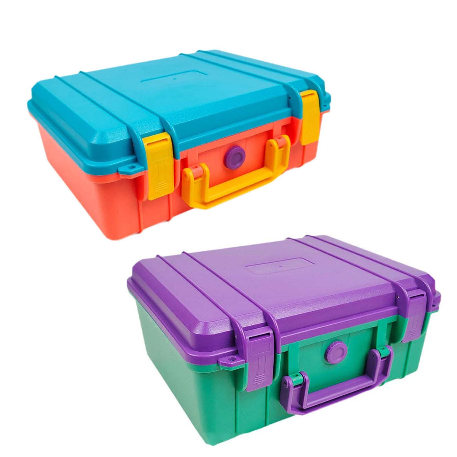 Caja de herramientas resistente al agua, resistente a los aplastamientos, caja de almacenamiento rígida para almacenamiento al aire libre y organización pesada