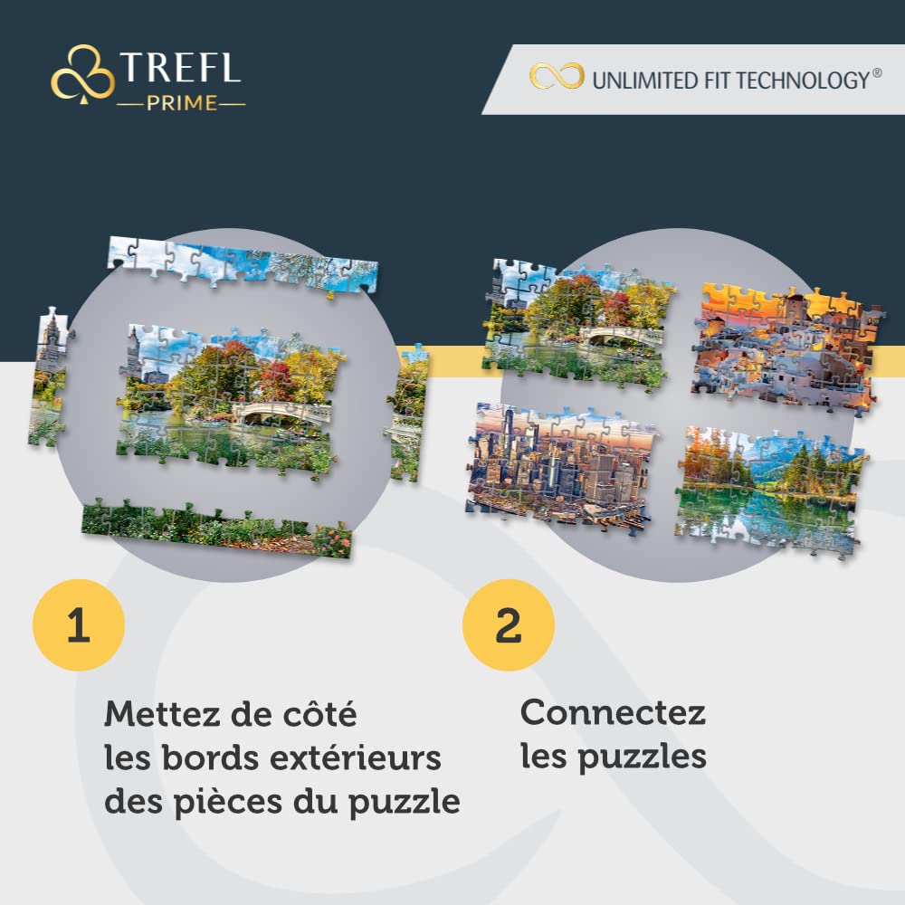 Puzzle 1000 pièces : Unlimited Fit Technology : Vue sur Les Voiliers