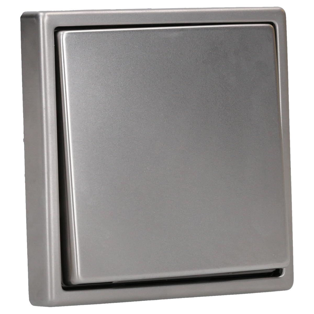 JUNG Serie LS IP44 Klappdeckelset Edelstahl 1-fach
