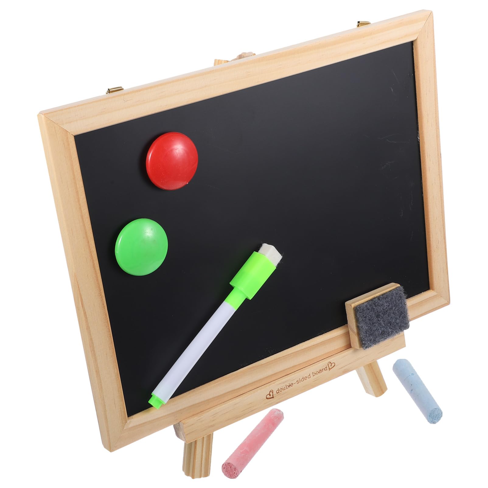 Doppelseitiges Magnetisches Whiteboard Abwischbare Schülerantworttafel Leichtes Multifunktionales Kinderkreidetafel Satz für Kinderzimmer und Schreibtisch