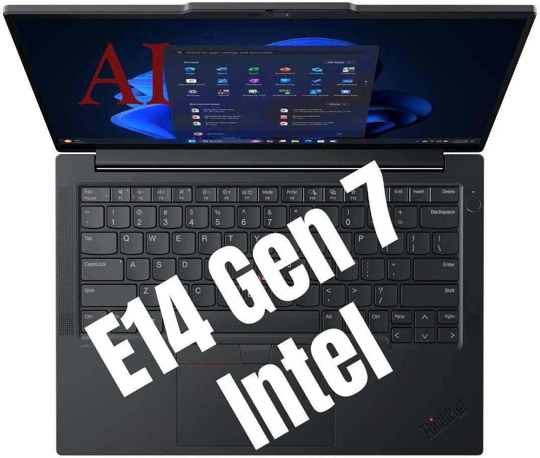 ThinkPad E14 Gen 7 Business Laptop - Intel Core Ultra 7 258V (32GB LPDDR5X RAM + 1TB PCIe Gen4 SSD), 14" WUXGA Touch Display, Intel Arc Graphics, Fingerprint, WiFi 6E, Windows 11 Pro