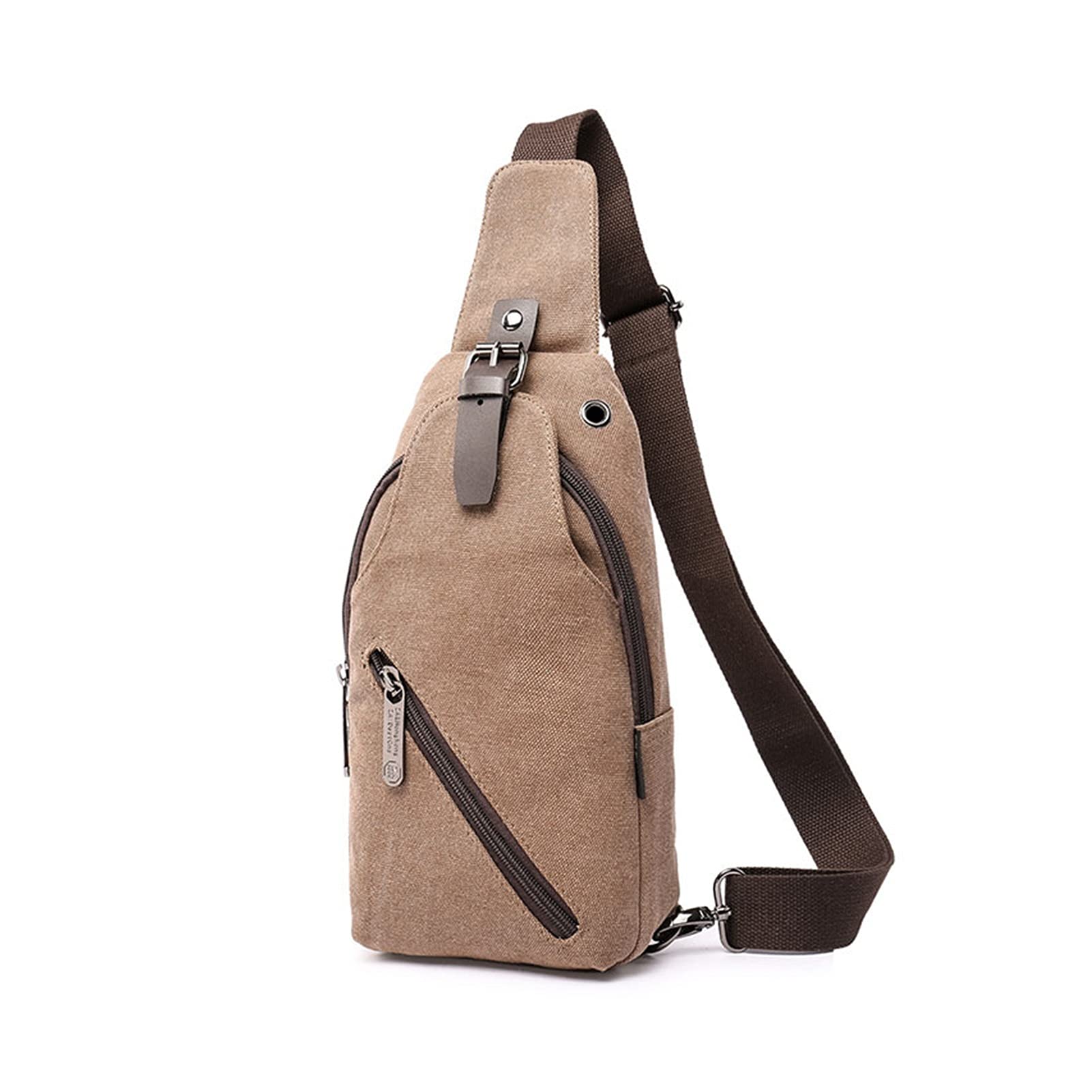 Amazon.com: JDJD Mochila bandolera de lona para el pecho, informal, para  hombre, color café, talla: 69.9 in : Ropa, Zapatos y Joyería