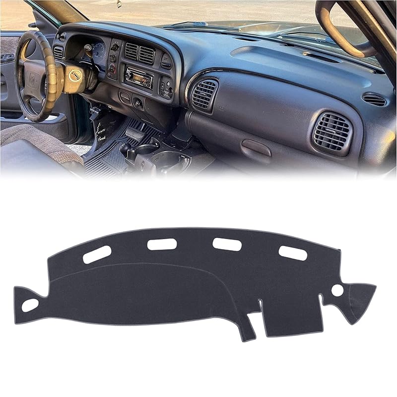 BLIBLIUNIT Dashboard Cover Dash Cover Mat Pad Custom Fit for Dodge Ram 1500 2500 3500 1998 1999 2000 2001 (98-01DarkGray)