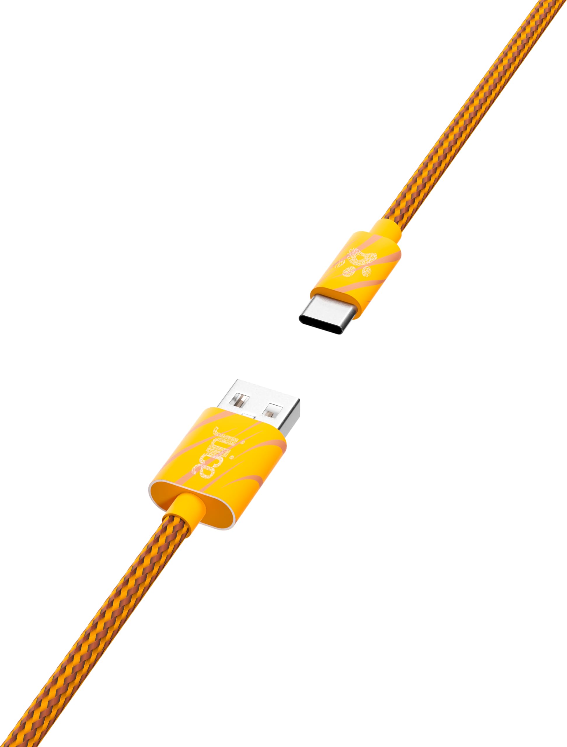 Juice Animals Braided USB-A to USB-C Charging Cable 2m, Fast Charge & Data Sync Lead Compatible with iPhone 17 Range, Galaxy S24 Series, Pixel 9 & Other USB-C Devices – Tiger