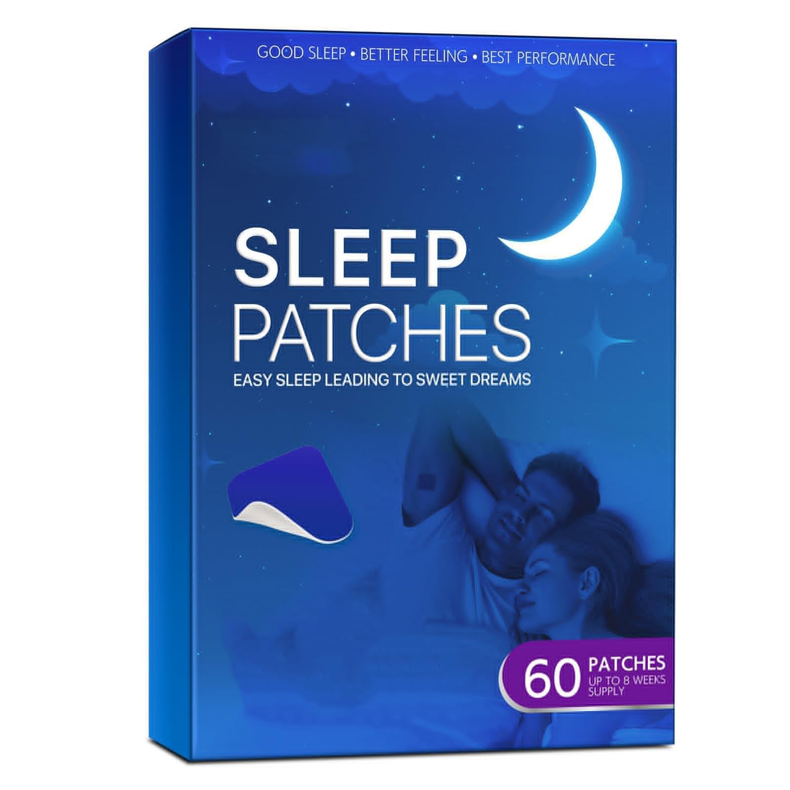KhaznaDeep Sleep Patches for Adults, 60 Pcs Sleep Aid Pads, Natural Sleeping Stickers to Improve Sleep Quality, Easy to Apply and Comfortable, Sleep Aid Patches for Men and Women