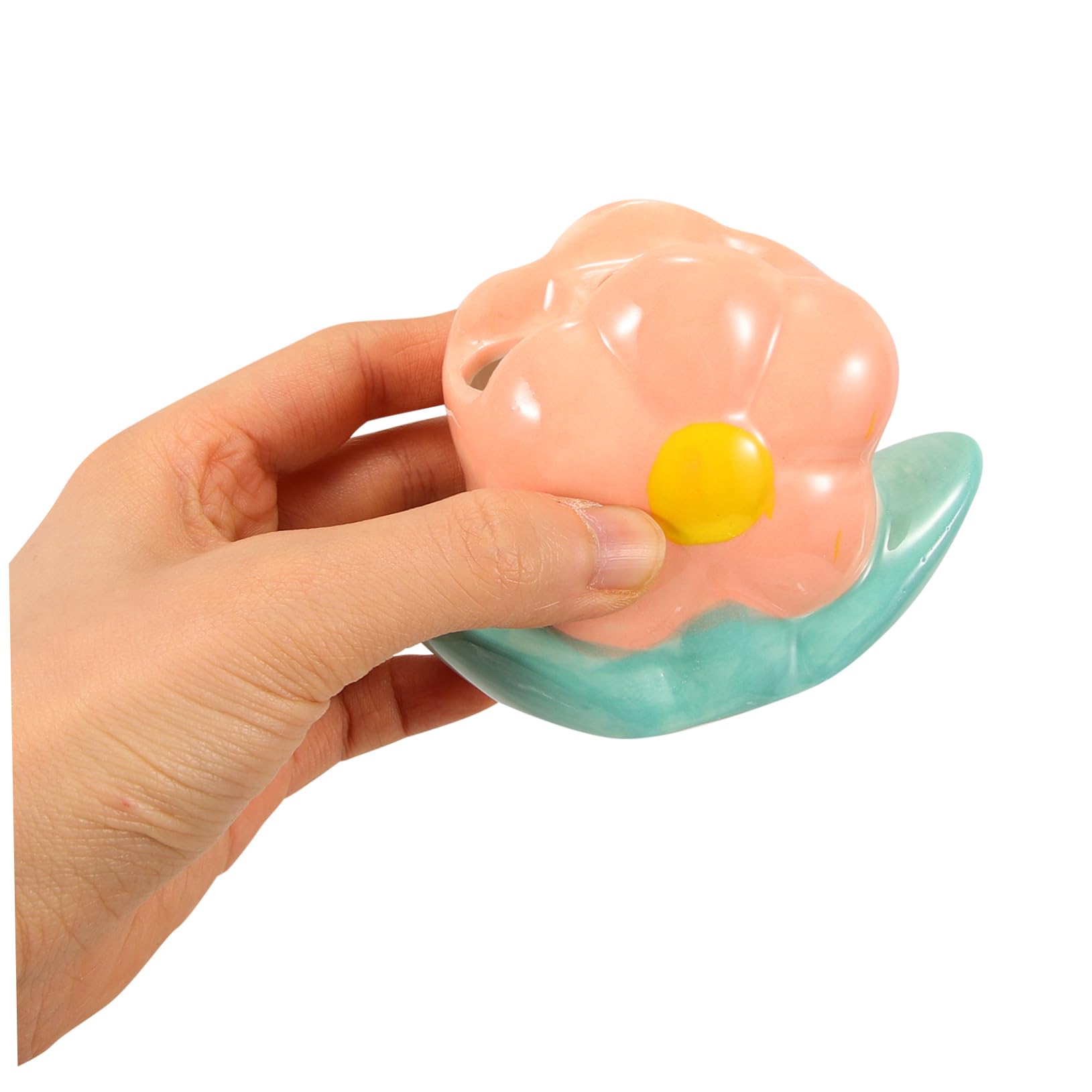 Cabilock 4 Pz Portaspazzolini Contenitore Per Spazzolini Da Denti Portaspazzolino Per Bambini Bancone Portaspazzolino Porta Spazzolino Da Denti Elettrico Ceramica Rosa