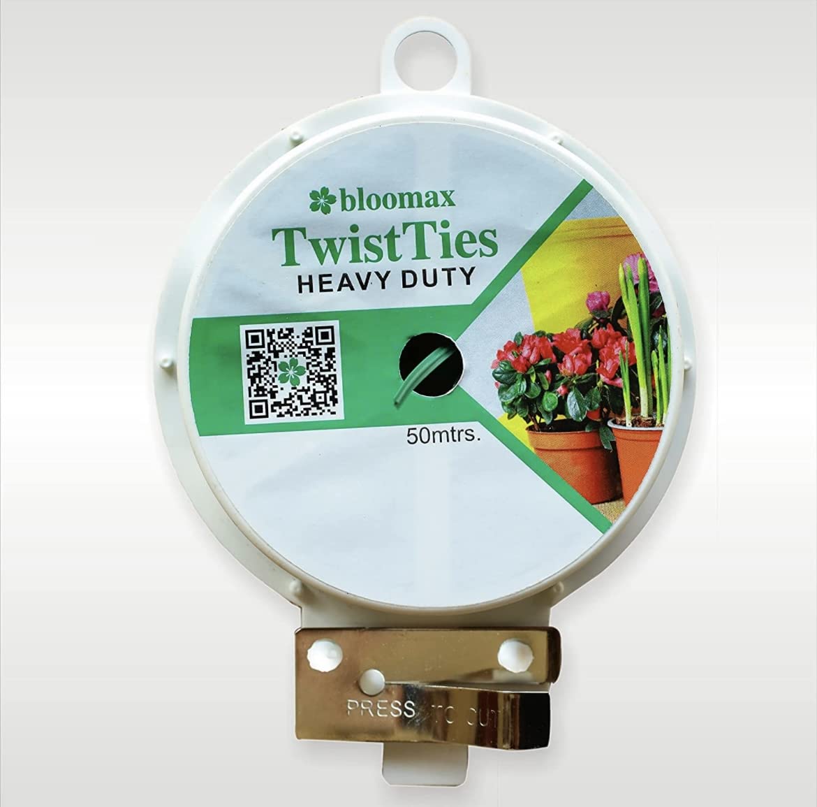 Bloomax Multipurpose Twist Tie, Both Side Caged Wire Spool with Inbuilt Easy Cutter for Gardening Plants, Bag Packing & Cable Twist Tie 50 mtrs (Green) (Pack of 01) (B0BR3SF1ZB) Amazon Price History, Amazon Price Tracker
