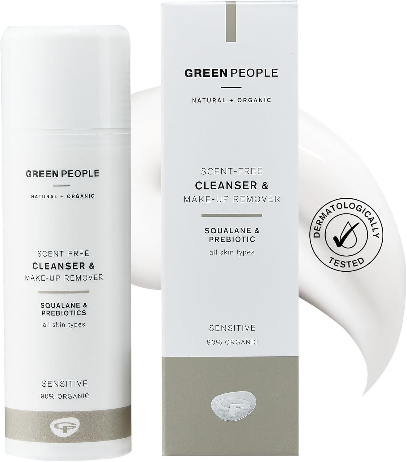 Green People Scent Free Cleanser - Suitable for Sensitive Skin - Paraben Free, Unscented - Organic, Cruelty Free & Vegan, 150ml