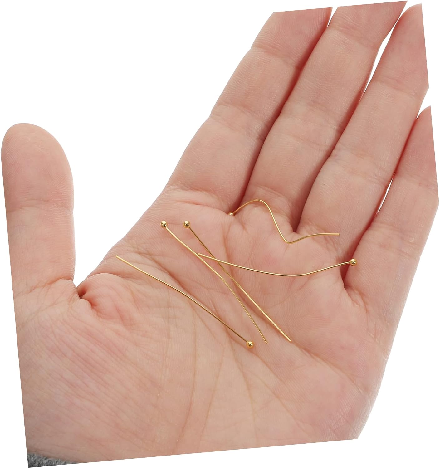 VILLCASE DIY Jewelry Making Supplies 400pcs Ball Head Pins Head Pin for Earring Necklace Bracelet