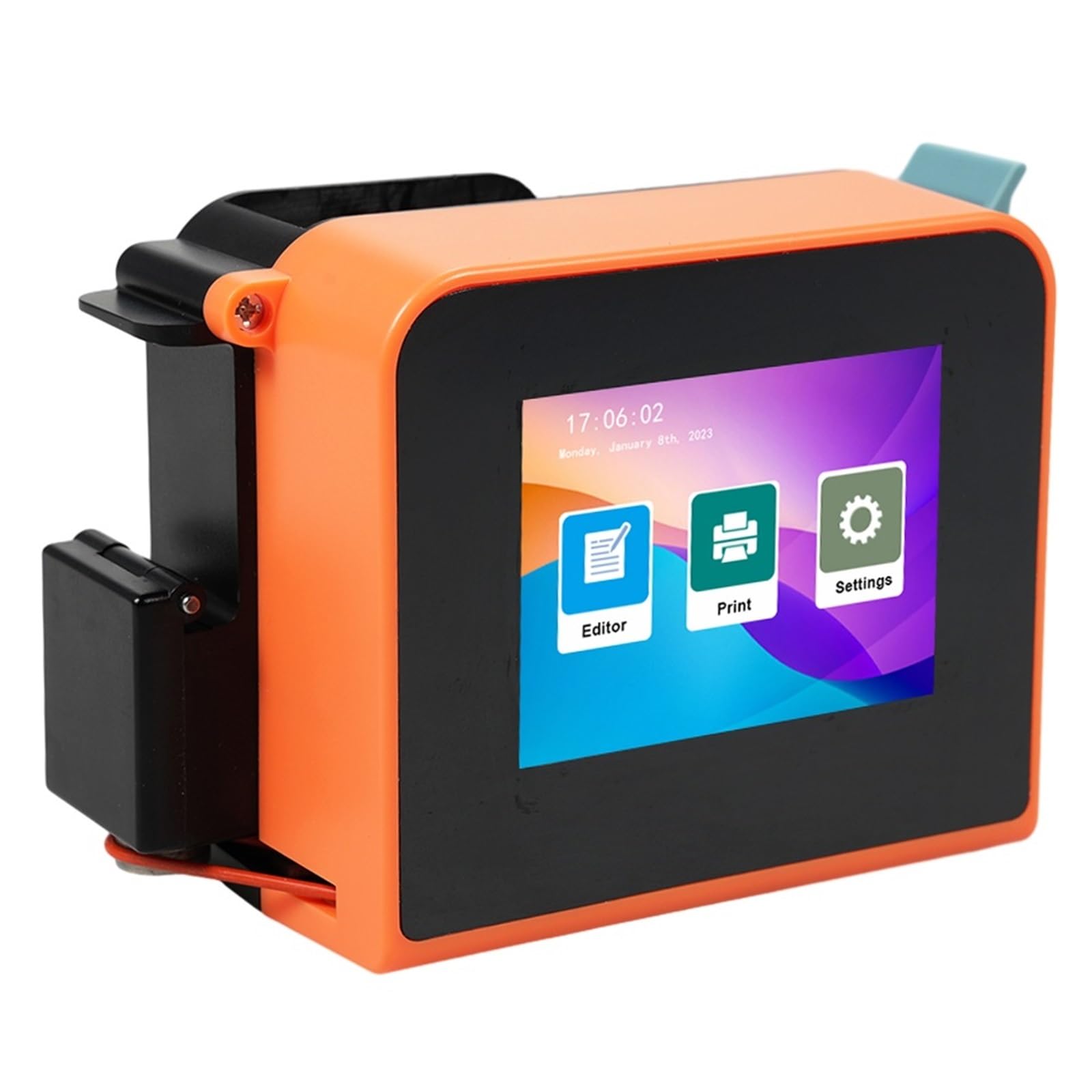 Trdewr Orange Mini Handheld Printer Portable Inkjet 600Dpi High Definition Code With 2.4Inch Led Touchscreen The Weld Is Strong(Orange)