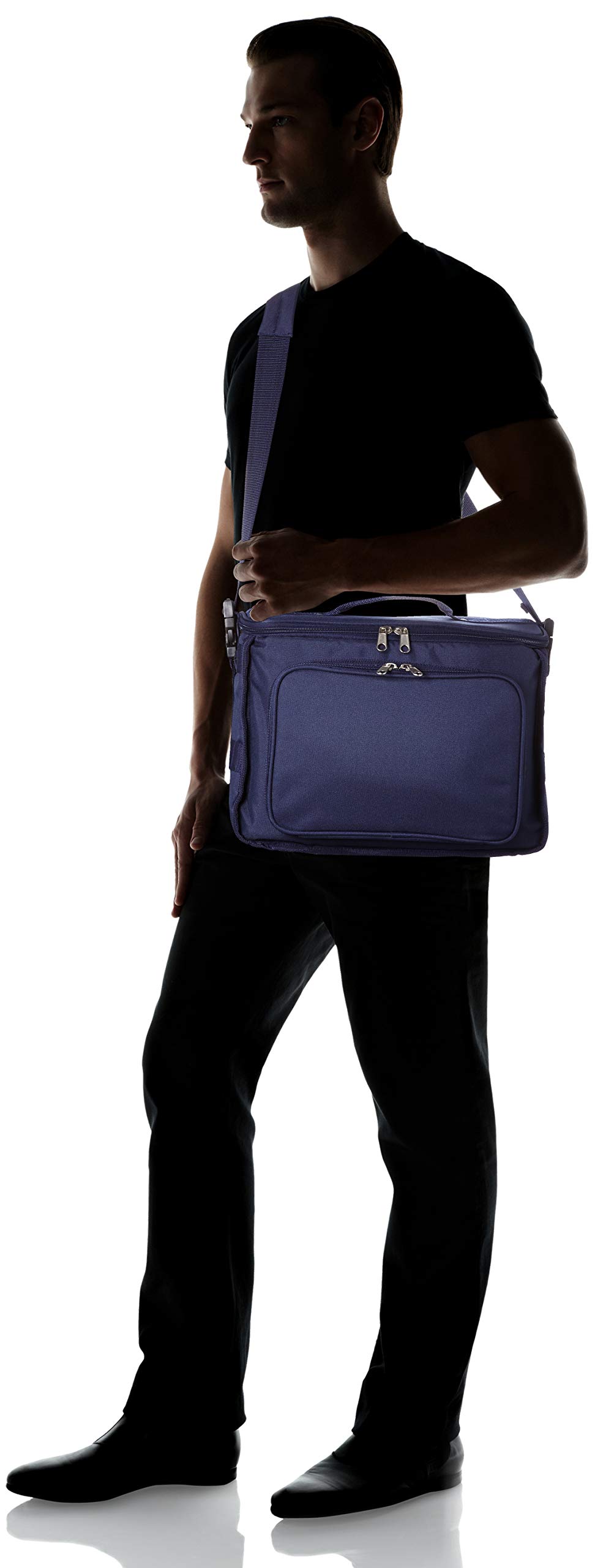 Gima - Leere Arzttasche Utility für medizinisches Personal, Halter für medizinische und Instrumente, wasserdichtes Polyester, Trennwände, Taschen, Gummibänder, abnehmbare Tasche, Blau, 36x22x25 cm