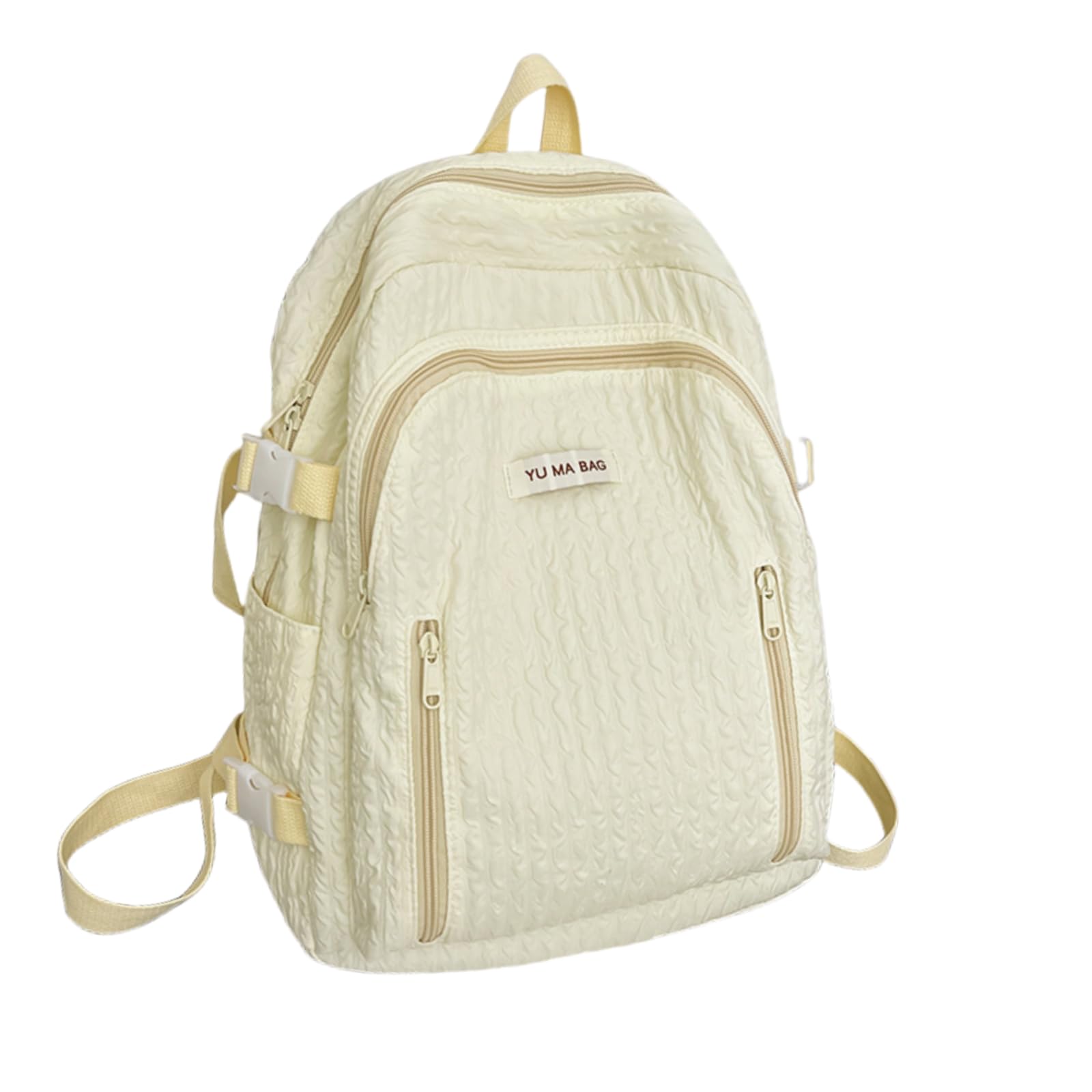 LuyaVogue Men's and Women's Backpacks, Cute Appearance Large Capacity Backpacks, for Daily Commuting Travel Trip (Yellow)