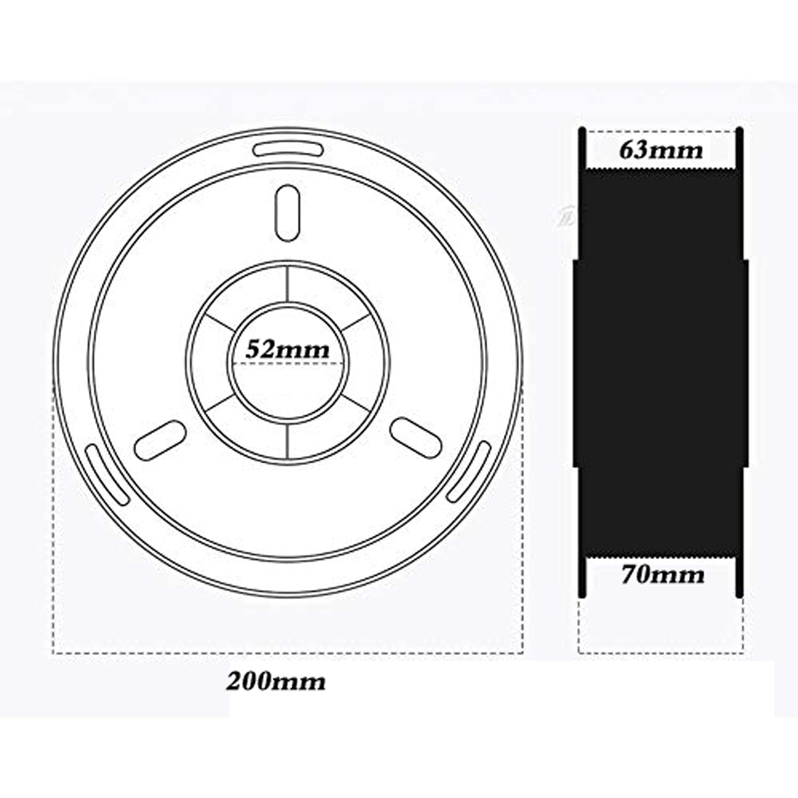 TPU-Elastomerfilament 1Kg (2.2Lb), 3D-Druckerfilament 1,75 Mm, 3D-Drucker-Verbrauchsmaterial, Außergewöhnliche Elastizität,Transparent bluea
