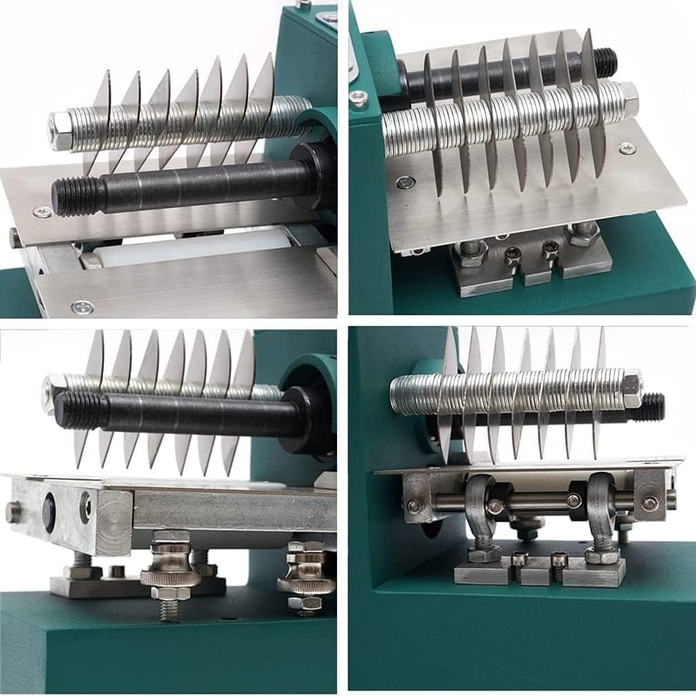 Macchina da taglio per strisce di pelle, velocità regolabile 1400 giri/min, larghezza 0-80 mm, lunghezza 90 mm, strumento artigianale per borse, scarpe, carta, spessore < 3 mm, testa singola