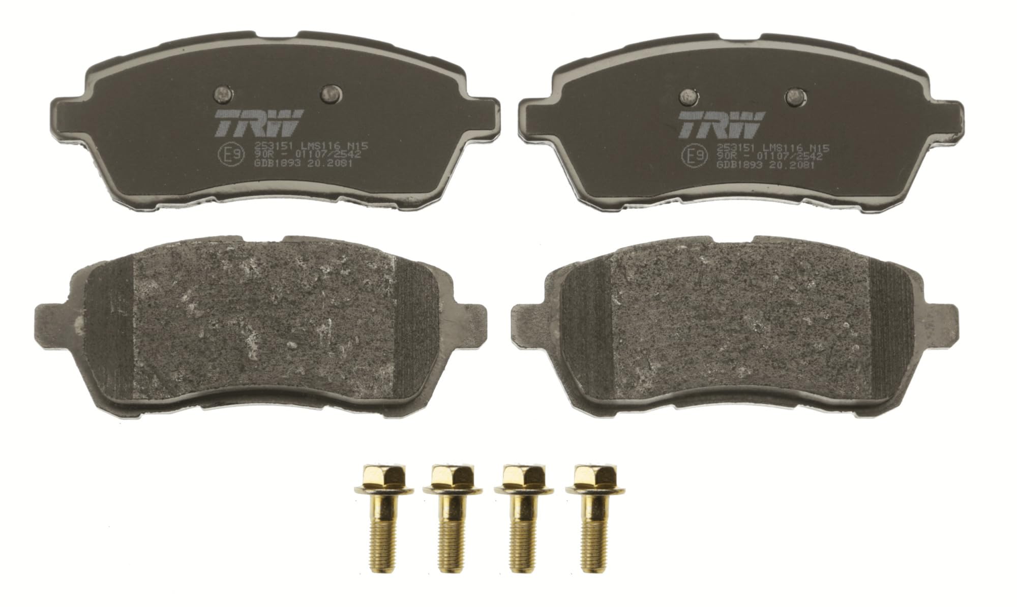 2x ✅Fits TRW GDB1893 Brake Pad Set, disc brake GDB1893 As part of ZF ⭐UK Seller⭐