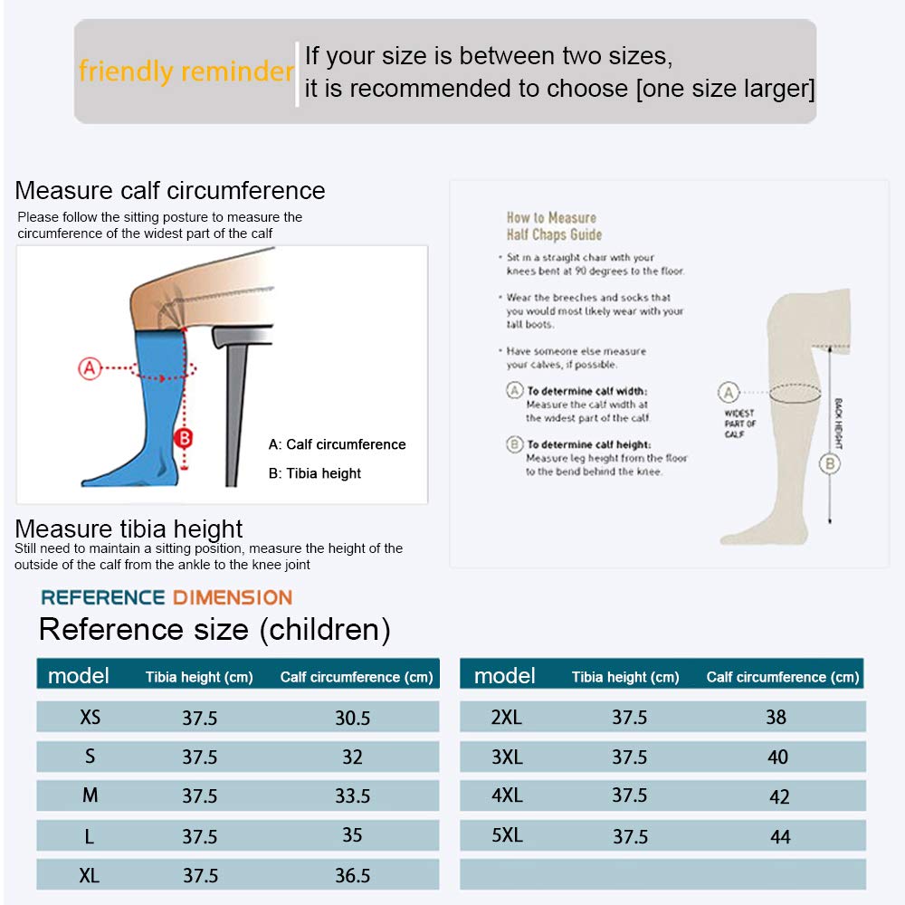 Polainas De Equitación De Cuero Chaquetas Equipamiento Ecuestre Polainas De Equitación Cómodas Adecuadas para Proteger La Pantorrilla Y Los Calzones del Jinete,3XL